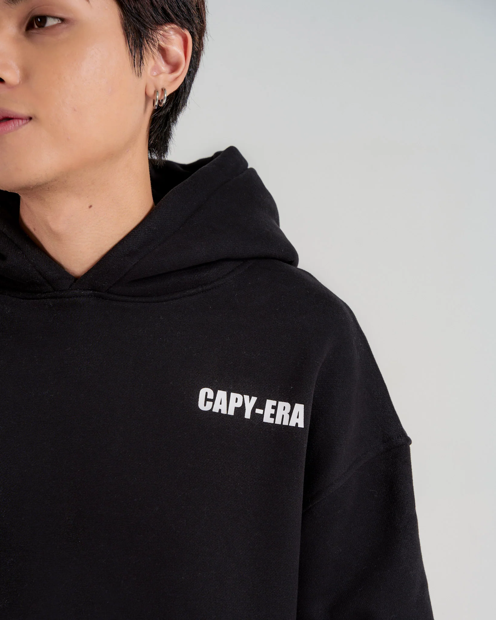 Anime Capybara Hoodie - Black - Image 6