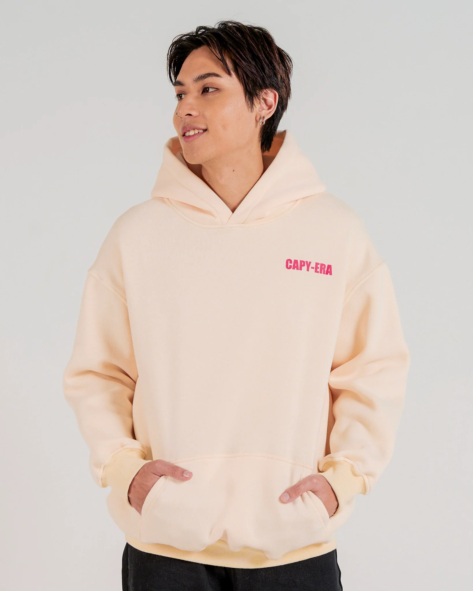 Anime Capybara Hoodie - Off White - Image 5