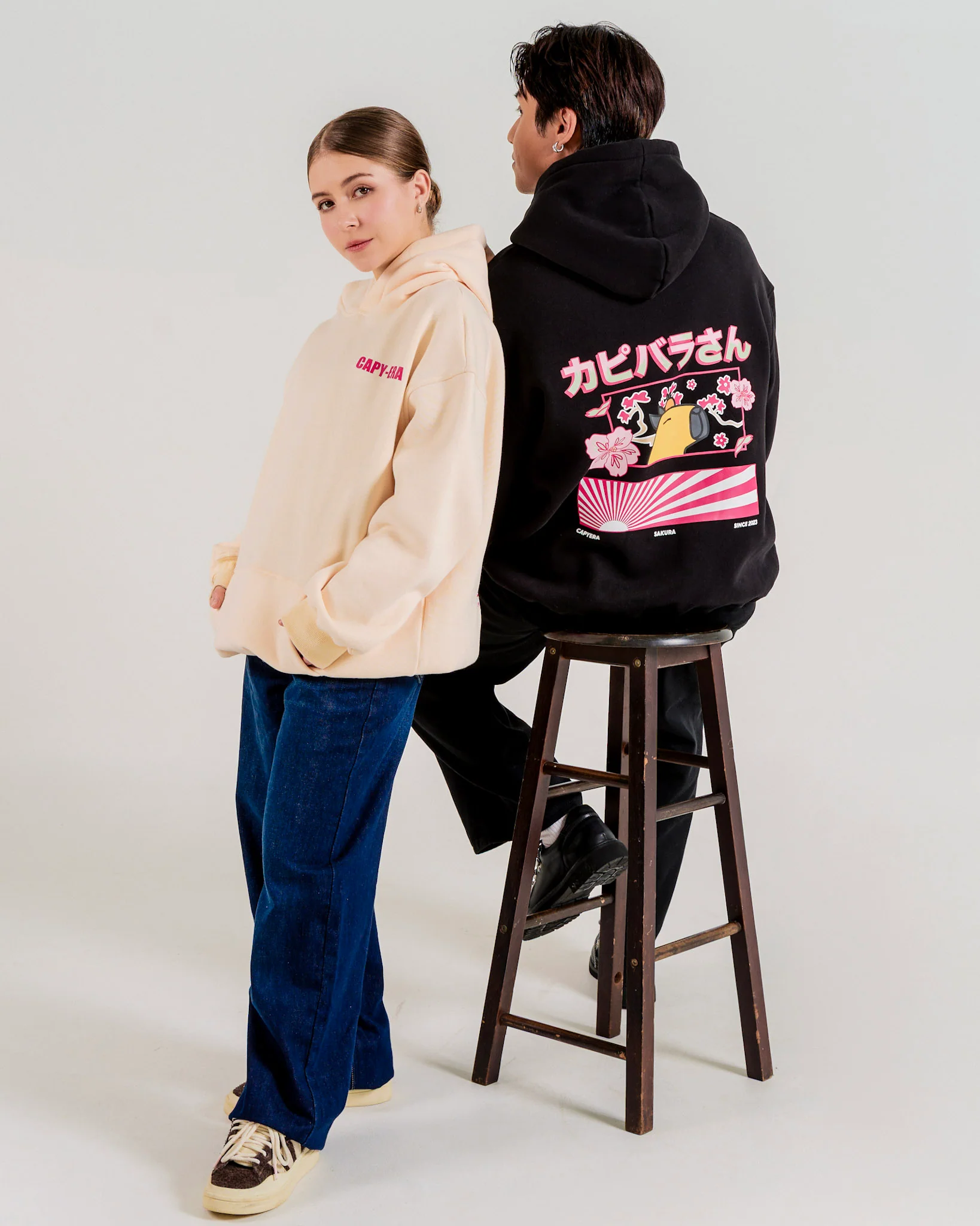 Anime Capybara Hoodie - Off White - Image 7