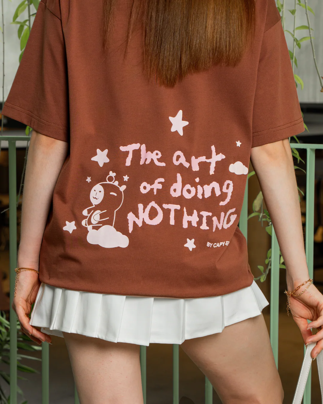 Art of Doing Nothing Tee - Dark Brown - Image 4
