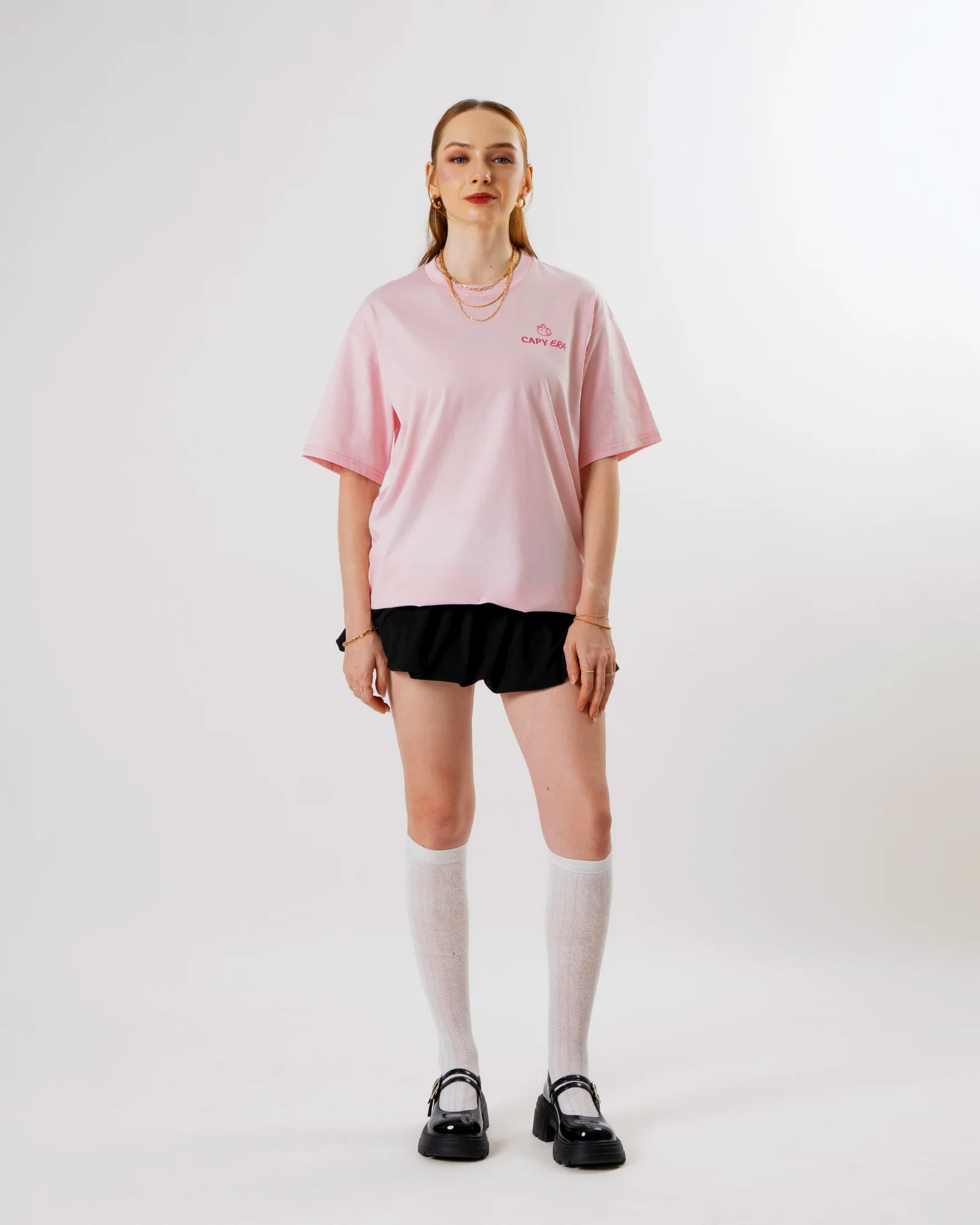 Don't Worry Be Cappy Tee - Pink - Image 6