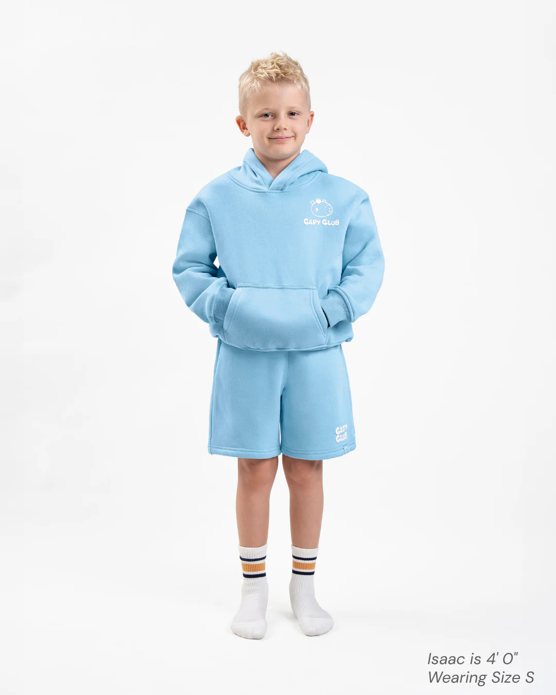 Chonky Capybara - Kids Hoodie: Blueberry 🫐 - Image 5