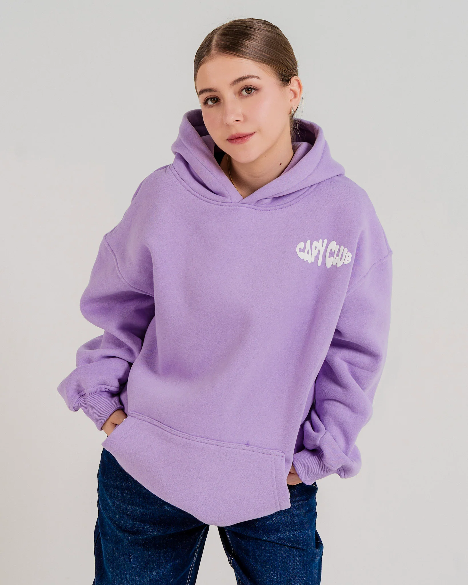 Born To Chill Hoodie - Lilac - Image 4