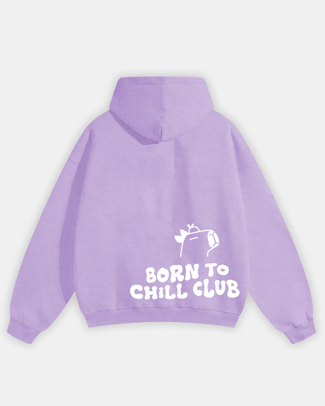 Born To Chill Hoodie - Lilac - Image 8