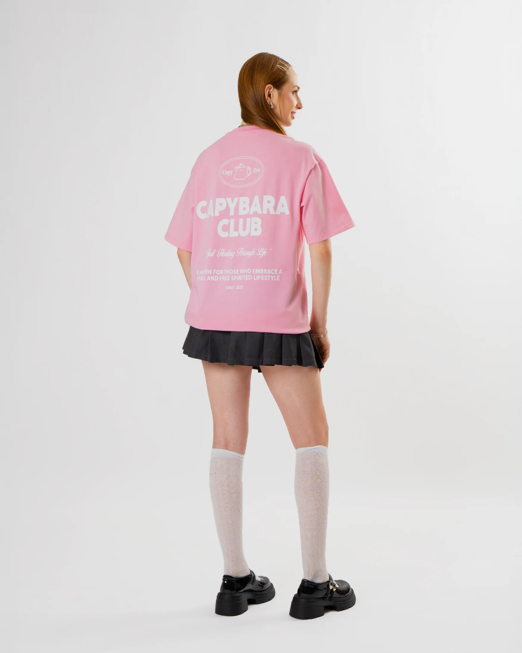 Capybara Club Tee - Pink - Image 6
