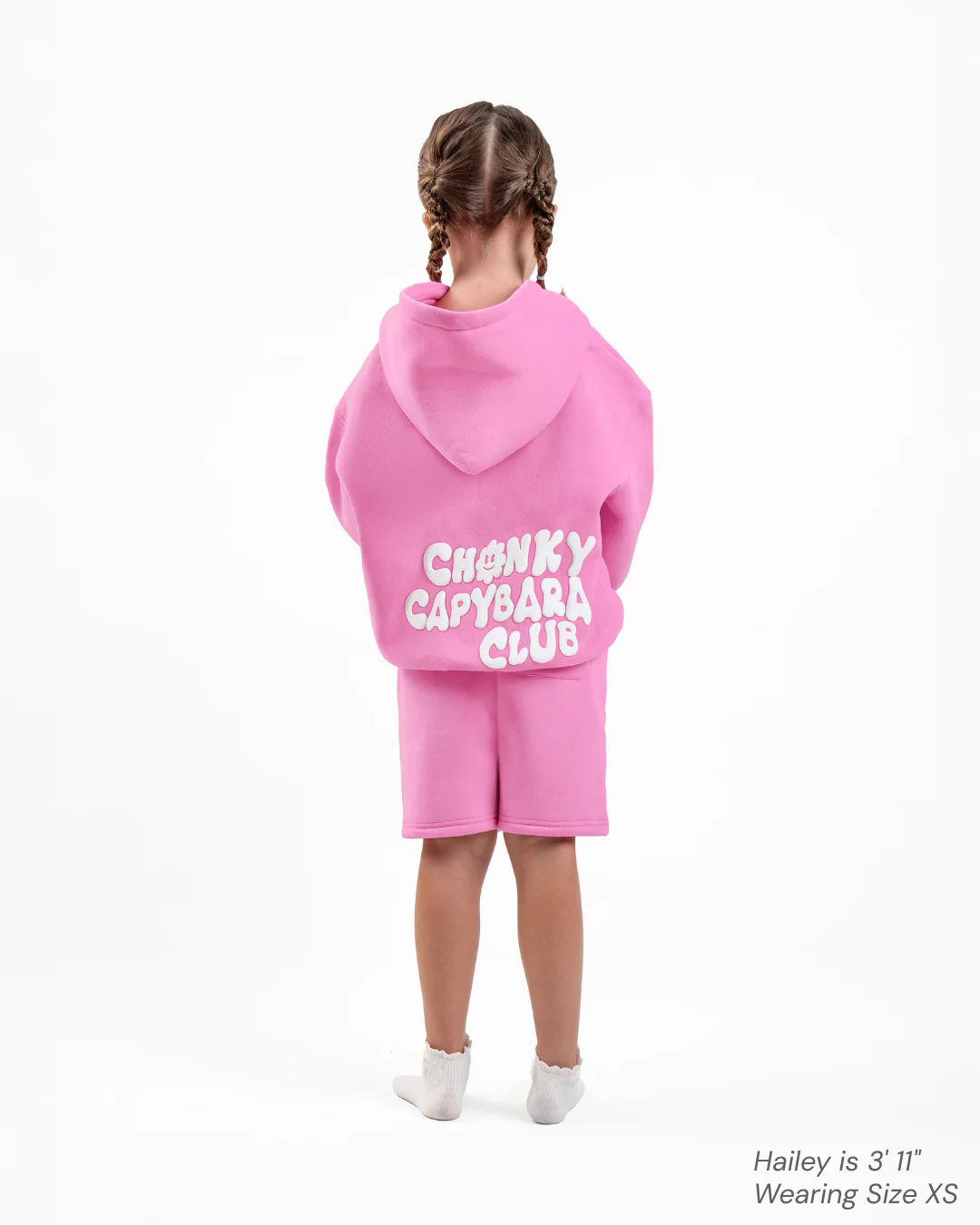Chonky Capybara - Kids Hoodie: Cherry 🍒 - Image 3