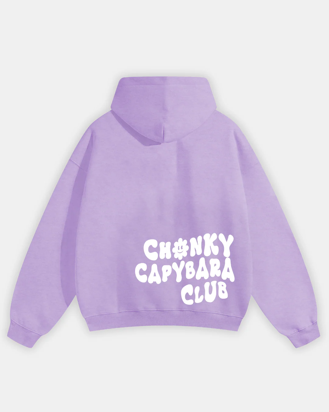 Chonky Capybara Hoodie - Lilac - Image 7