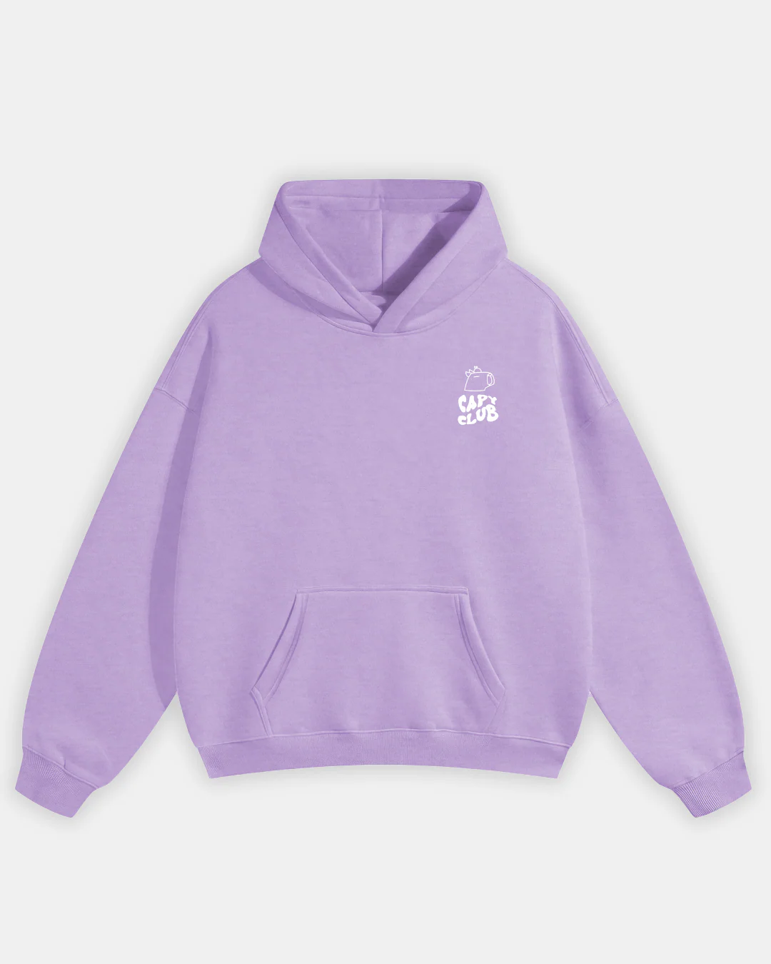 Chonky Capybara Hoodie - Lilac - Image 8