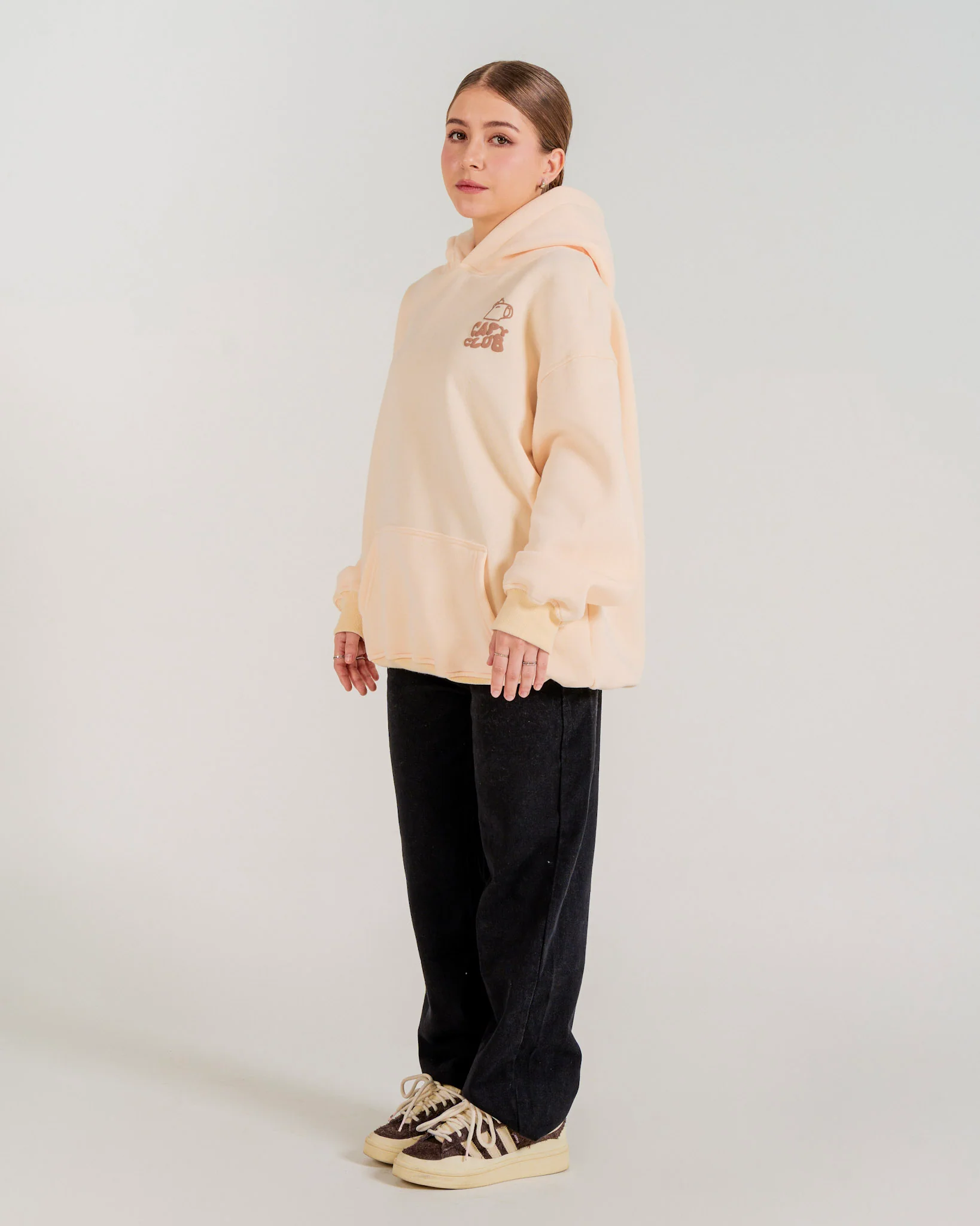 Chonky Capybara Hoodie - Off White - Image 6