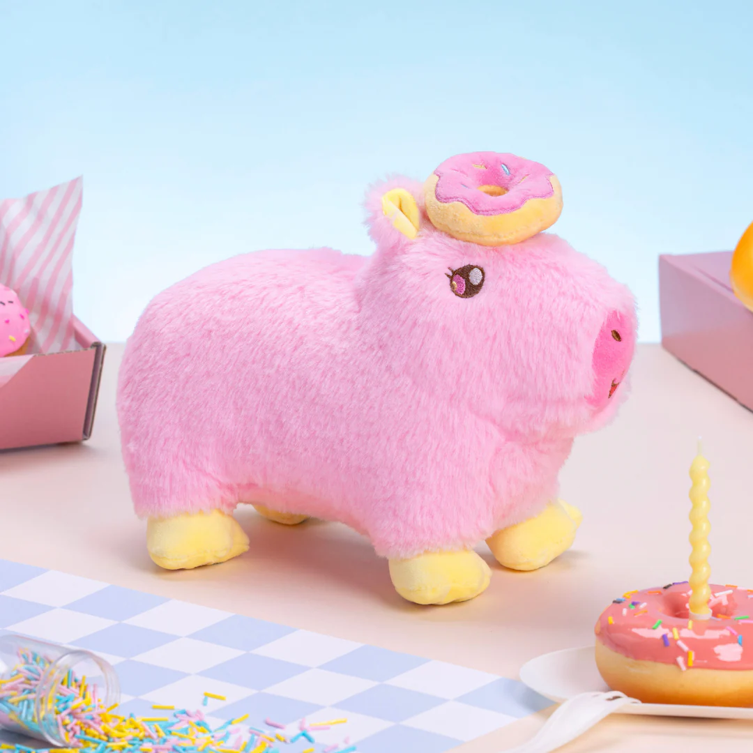 Pink Donut Capybara Plushie 🍩 - Image 3