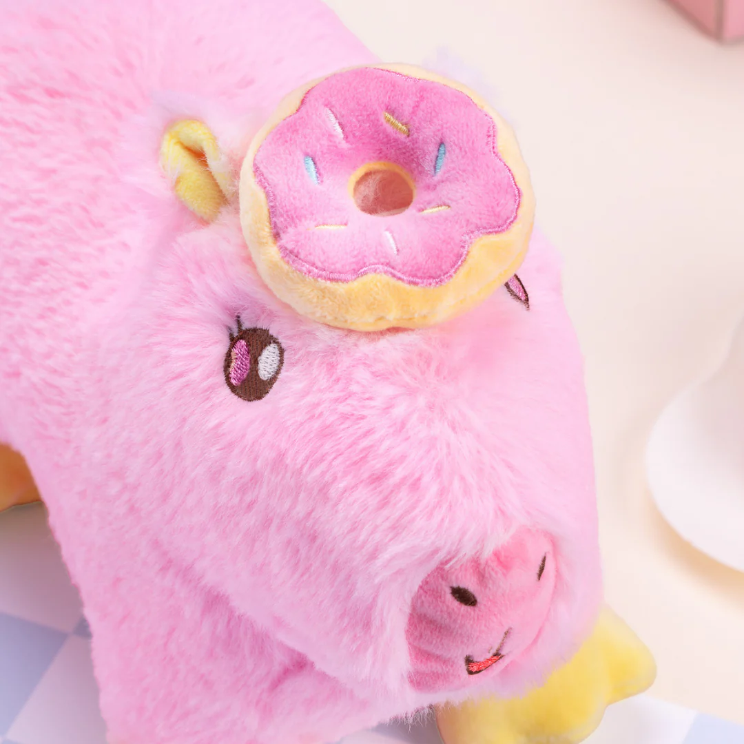 Pink Donut Capybara Plushie 🍩 - Image 4