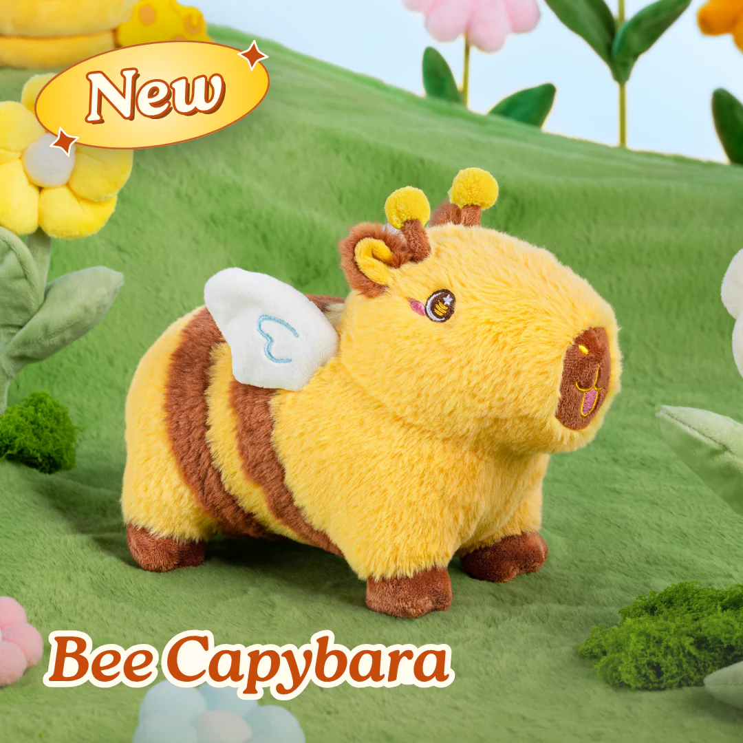 Honeybee Capybara Plushie 🐝