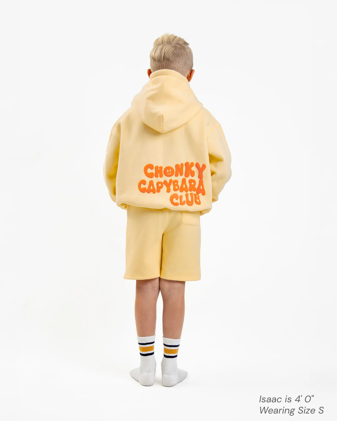 Chonky Capybara - Kids Hoodie: Orange 🍊 - Image 3