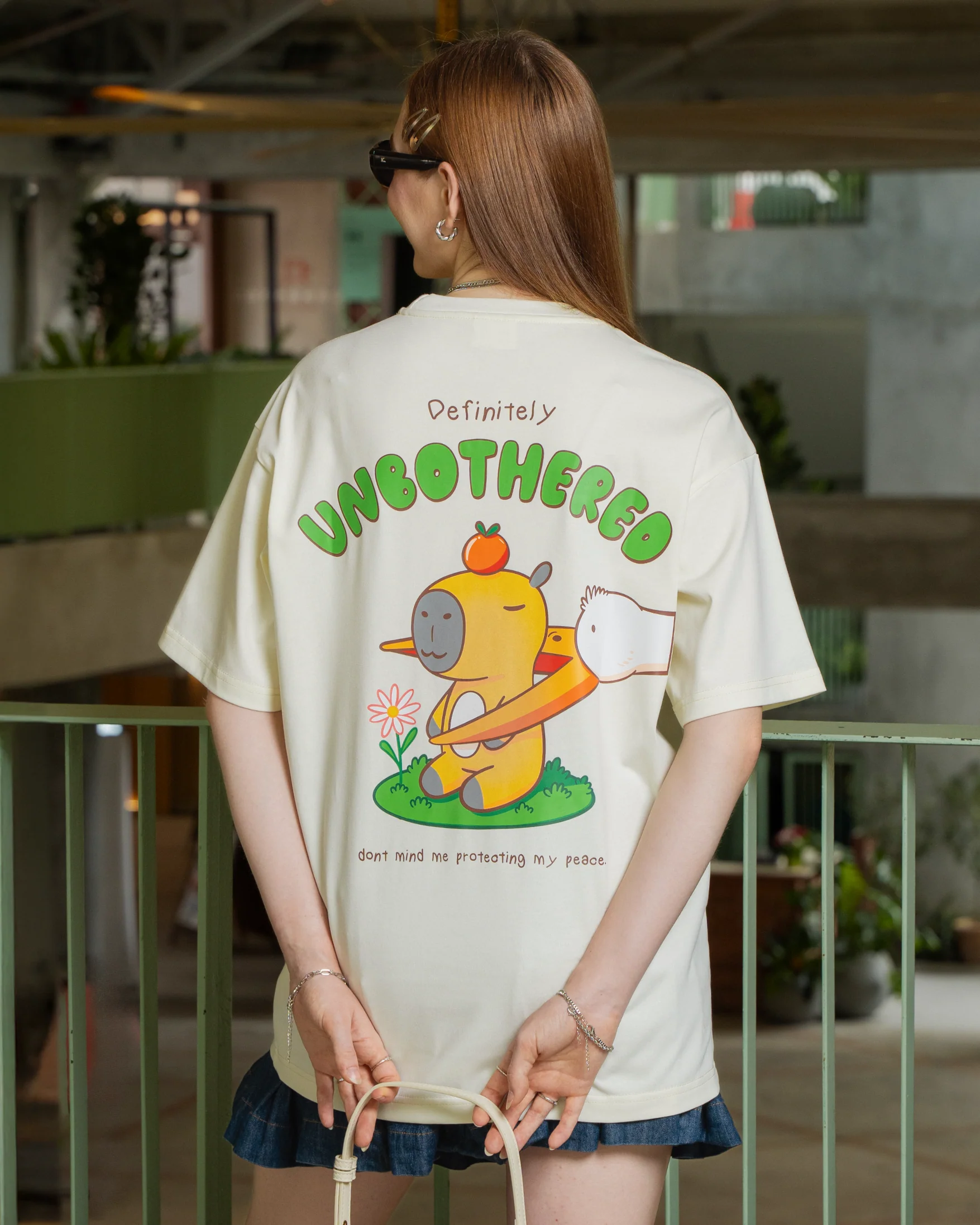 Unbothered Tee - Cream - Image 2
