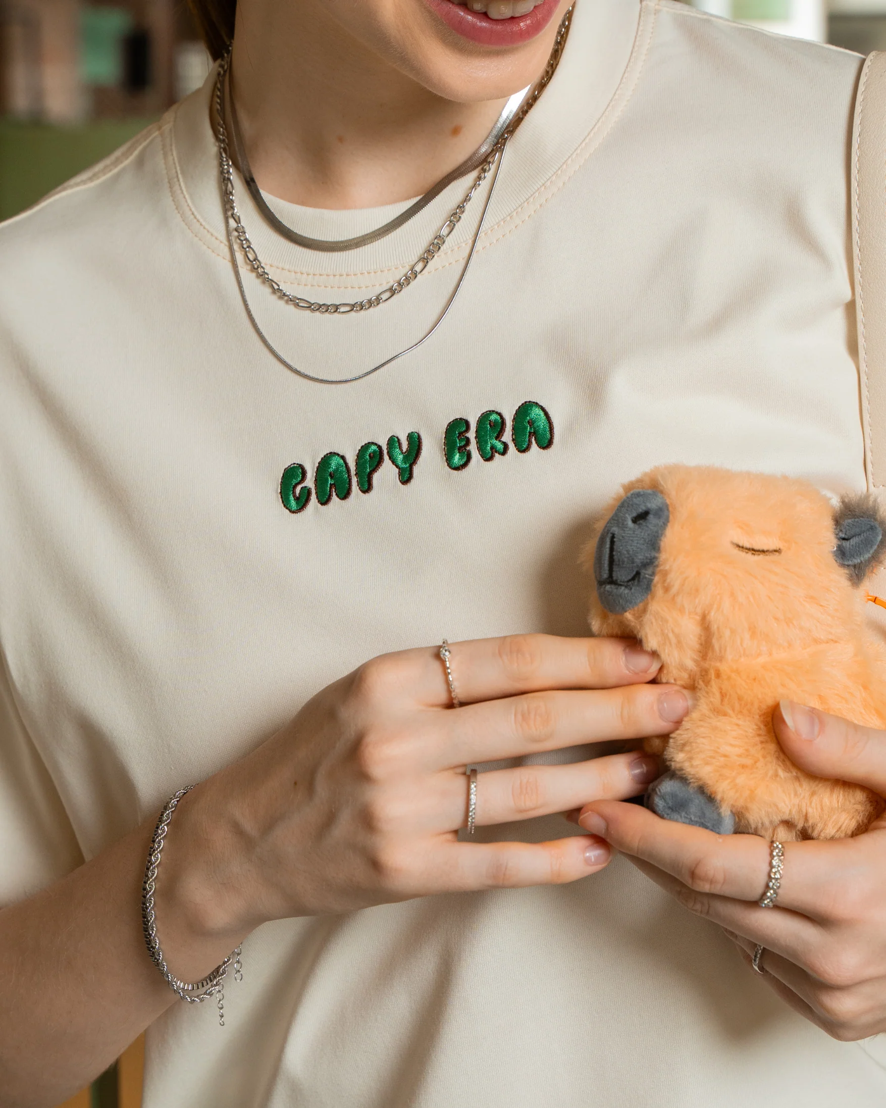 Unbothered Tee - Cream - Image 4