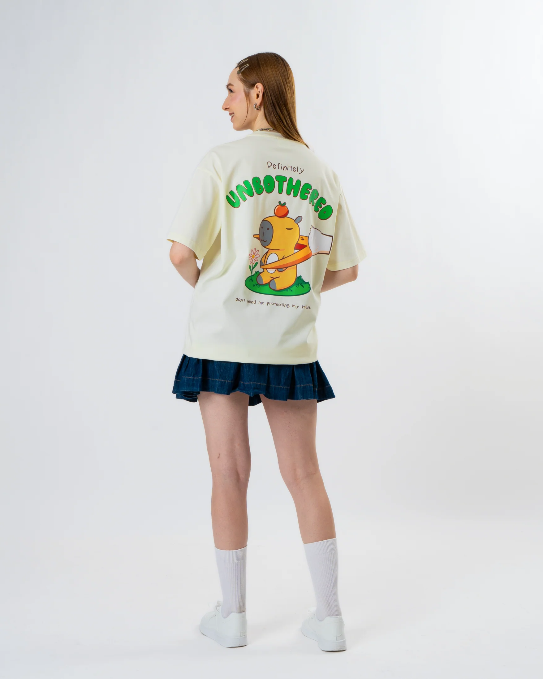 Unbothered Tee - Cream - Image 6
